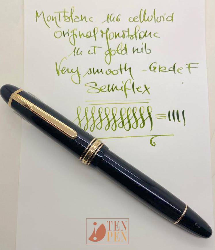 MONTBLANC 146 black celluloid Tenpen By Letizia Iacopini